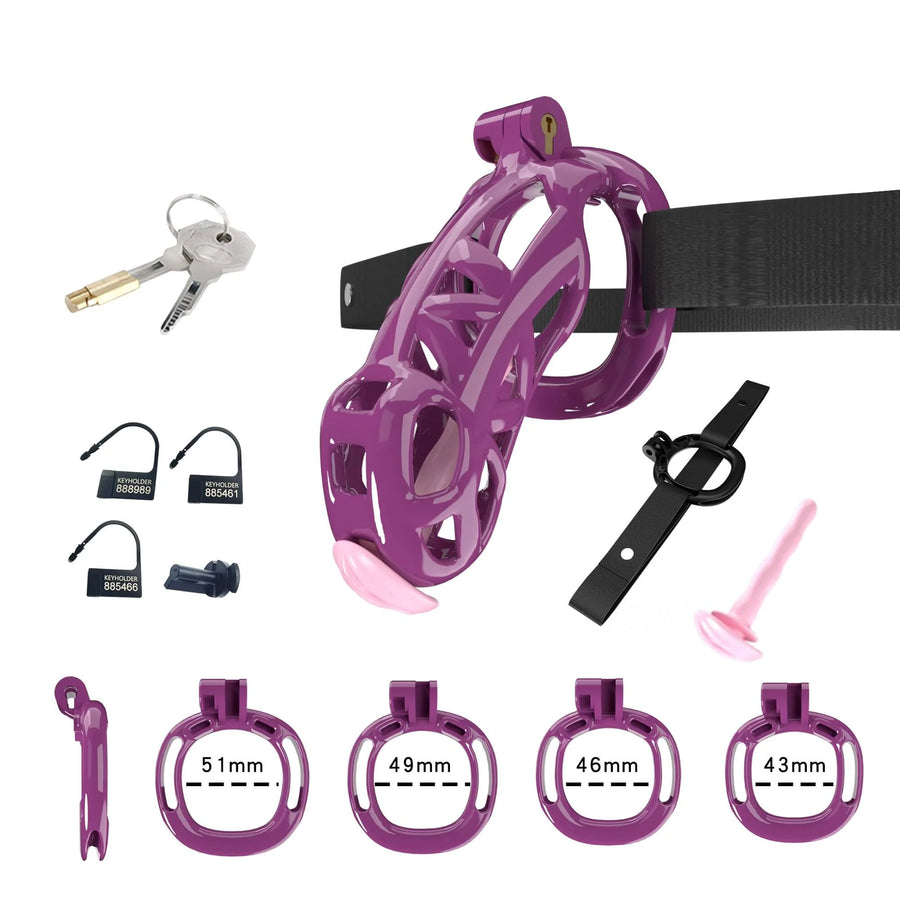 Cobra Chastity Set With Belt  -25