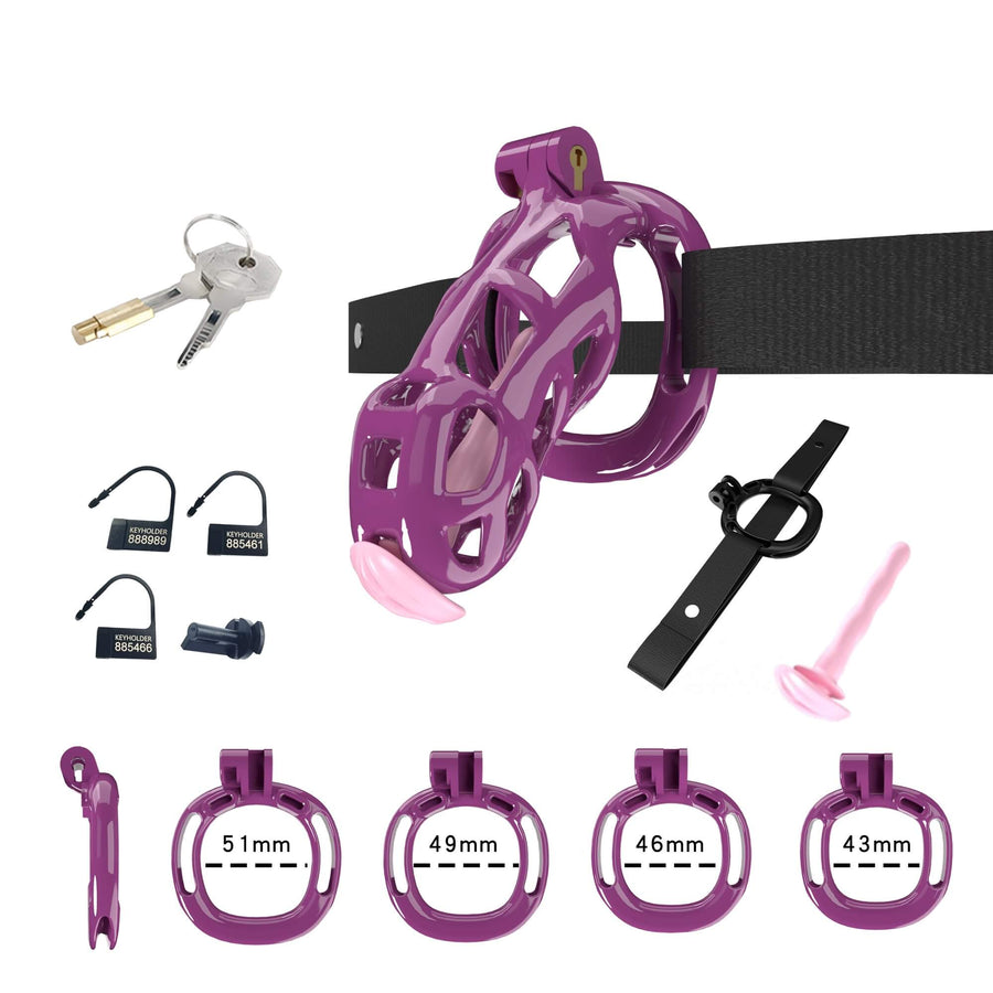 Cobra Chastity Cage With Belt and Urethal, gallery view 25