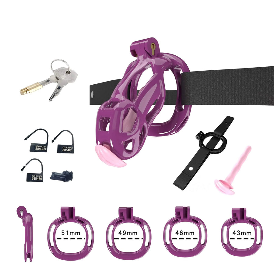Cobra Chastity Set With Belt  -28