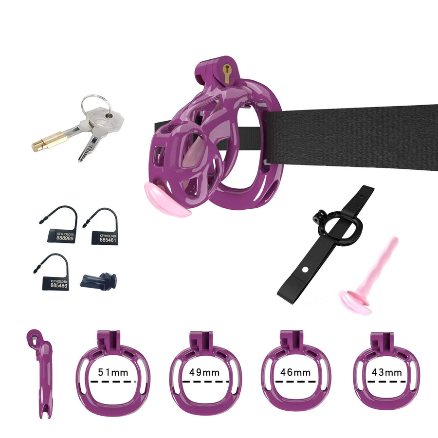 Cobra Chastity Set With Belt  -30