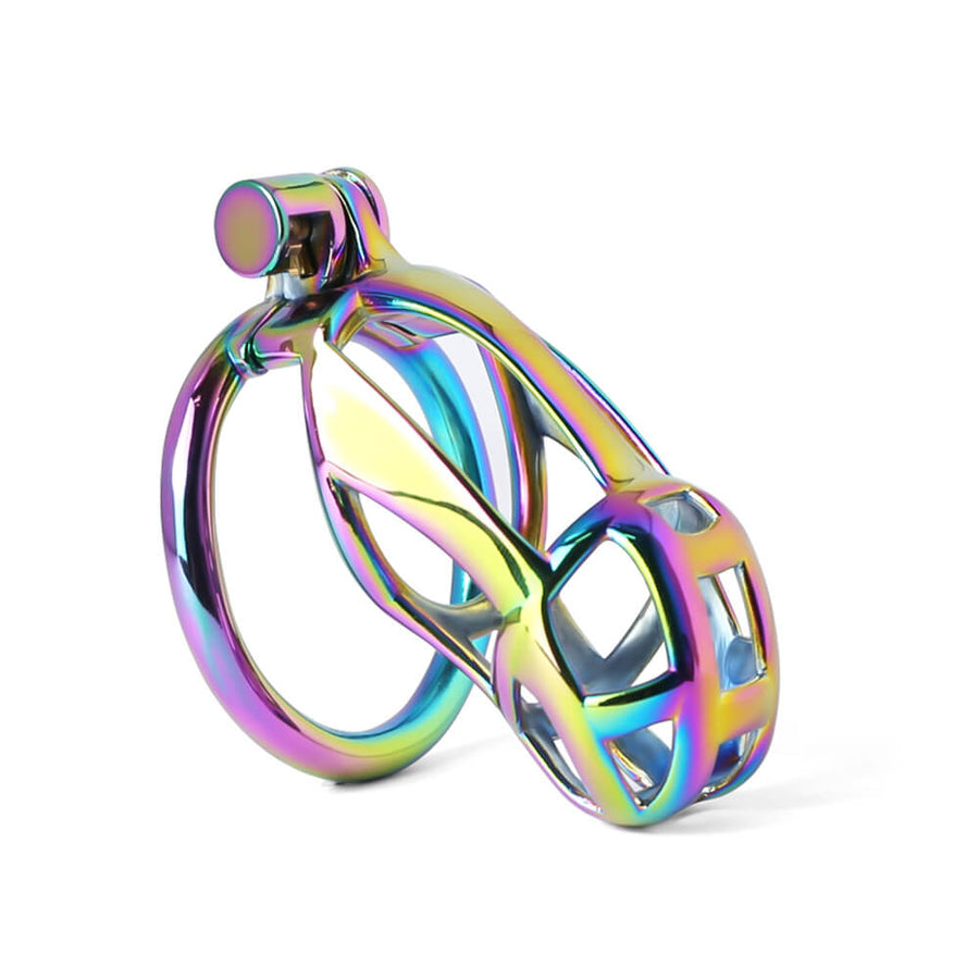 Colorful Stainless Stee Cobra Chastity Cage, gallery view 2