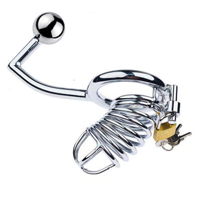 Condemned Penetration Cage with Anal Plug