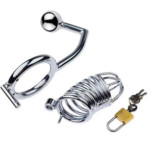 Condemned Penetration Cage with Anal Plug