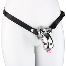 Lade das Bild in den Galerie-Viewer, Dolphin Steel Chastity Cage with Anti-ring Removable - 23
