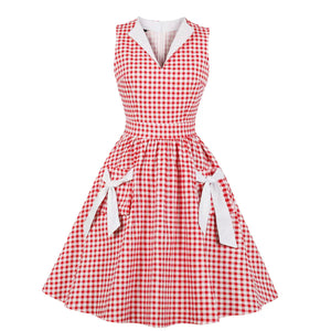 Robe Sissy à pois et nœuds