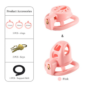 Dule Chastity Cage Set -3