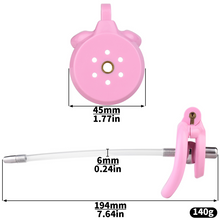 Charger l'image dans la galerie, Flat Chastity Cage with Detchable Ball Catheter- 4
