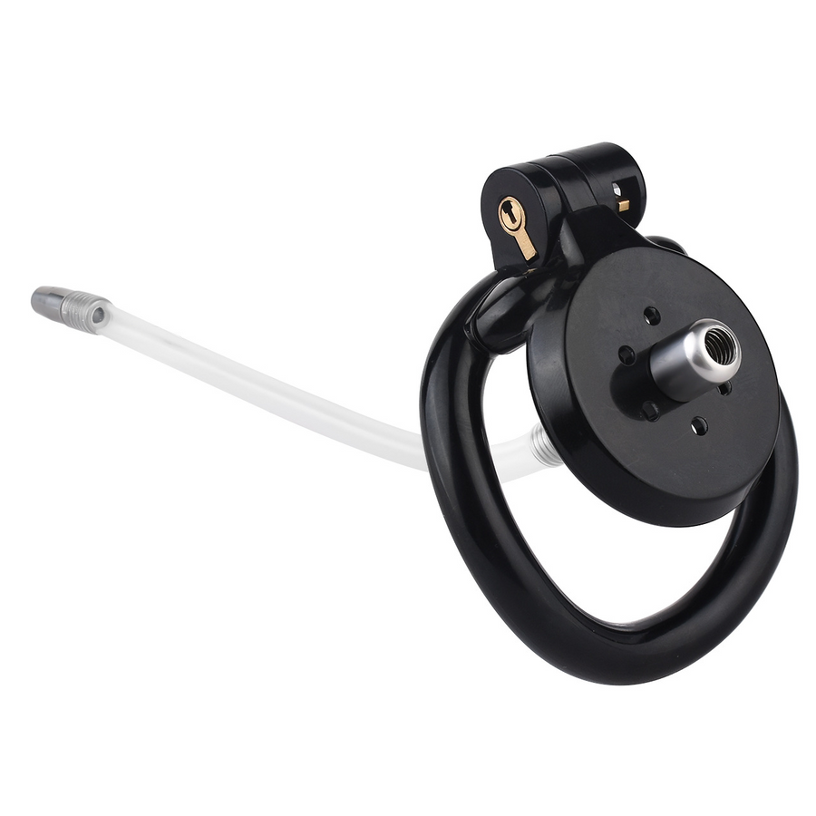 Flat Chastity Cage with Detchable Ball Catheter-11