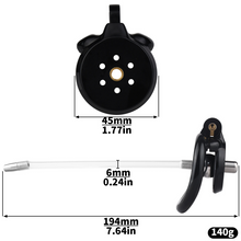 Charger l'image dans la galerie, Flat Chastity Cage with Detchable Ball Catheter- 13
