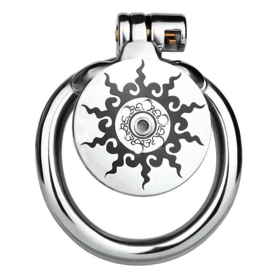 Flat Lotus Chastity Cage -8