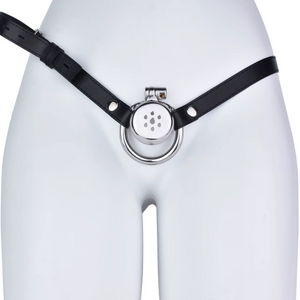 Flat Male Cock Cage with belt -3