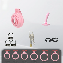 Charger l'image dans la galerie, Flat Soft Chastity Cage with 6 Rings - 3
