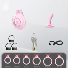 Charger l'image dans la galerie, Flat Soft Chastity Cage with 6 Rings - 7
