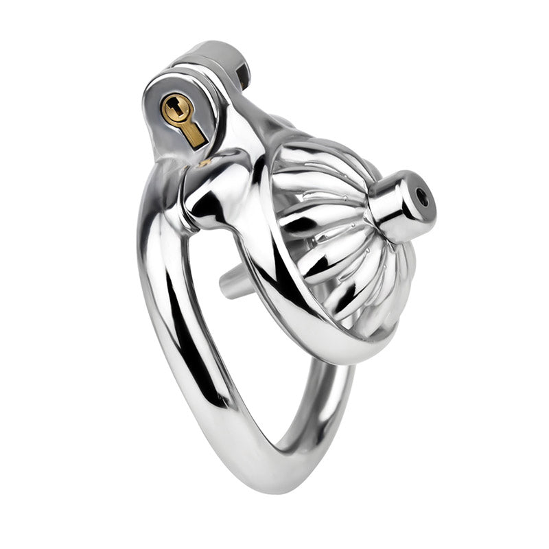 Steel Chastity Cage with Urethral Removable product view