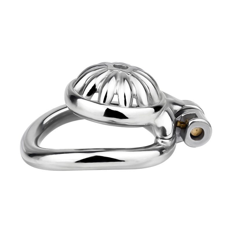 Steel Chastity Cage with Urethral Removable, gallery view 12