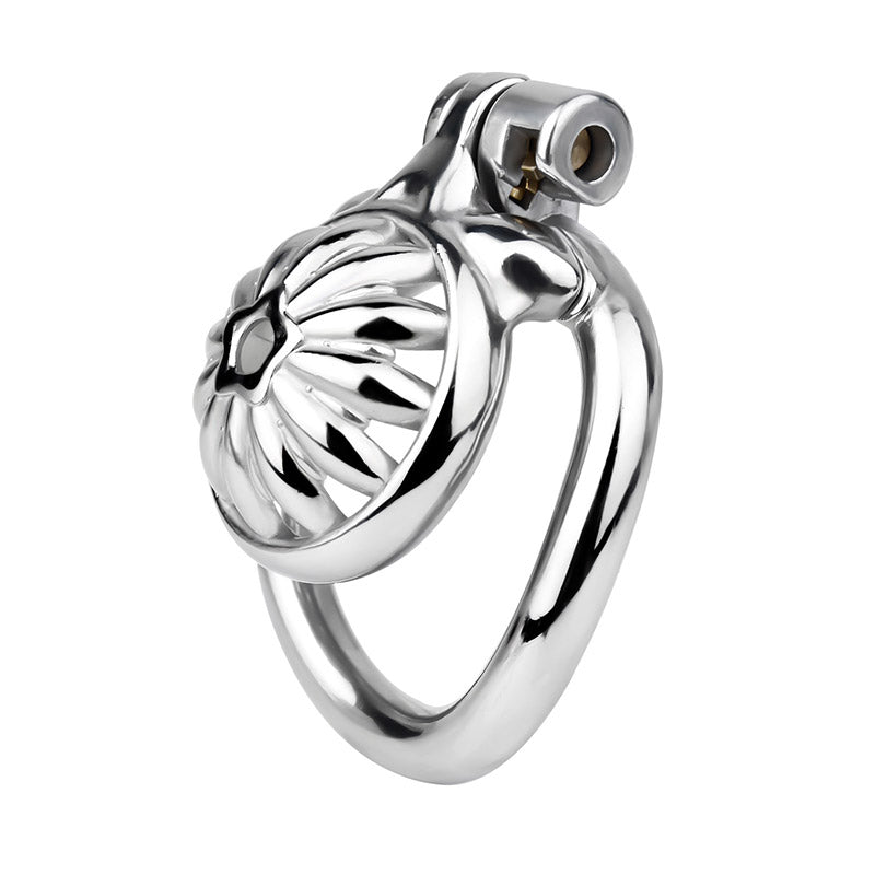 Steel Chastity Cage with Urethral Removable, gallery view 13