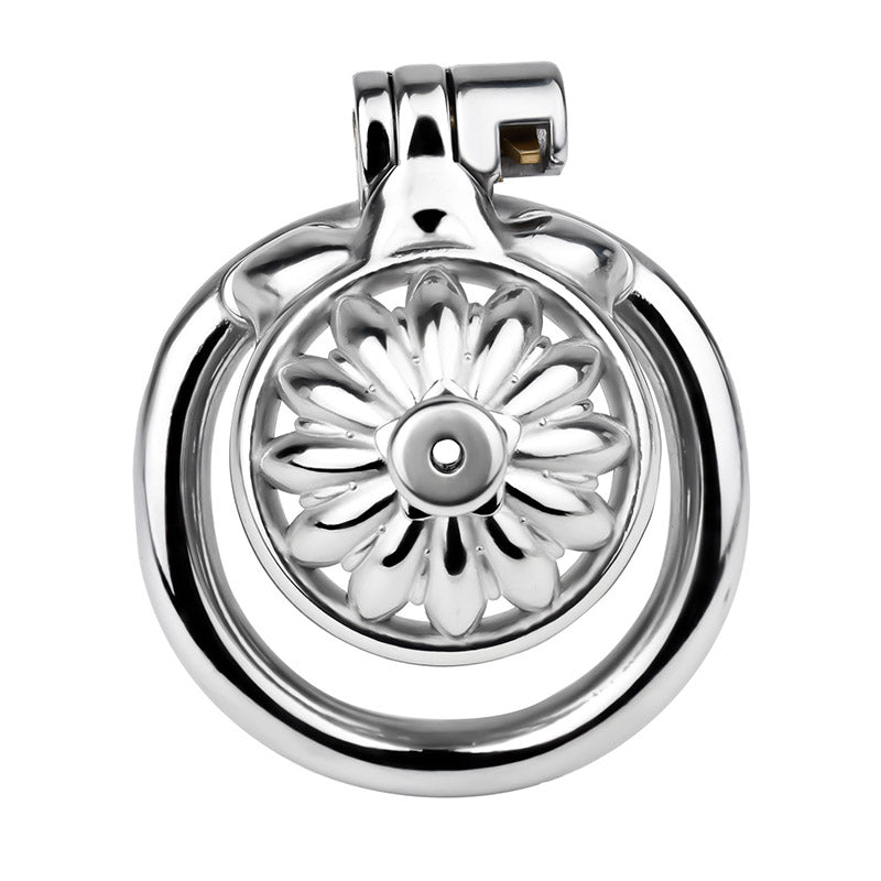 Steel Chastity Cage with Urethral Removable, gallery view 6