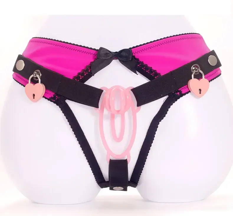 waterproof sex toy ALMYMM Chastity Training Clip, Fufu Chastity Clip Chastity Cage, Female  Panties Chastity Belt, Cock Cage Bondage Clip Lock, Male Penis Ring  Chastity Device, SM Adult Sex Toy (Pink) in Dubai main image 1