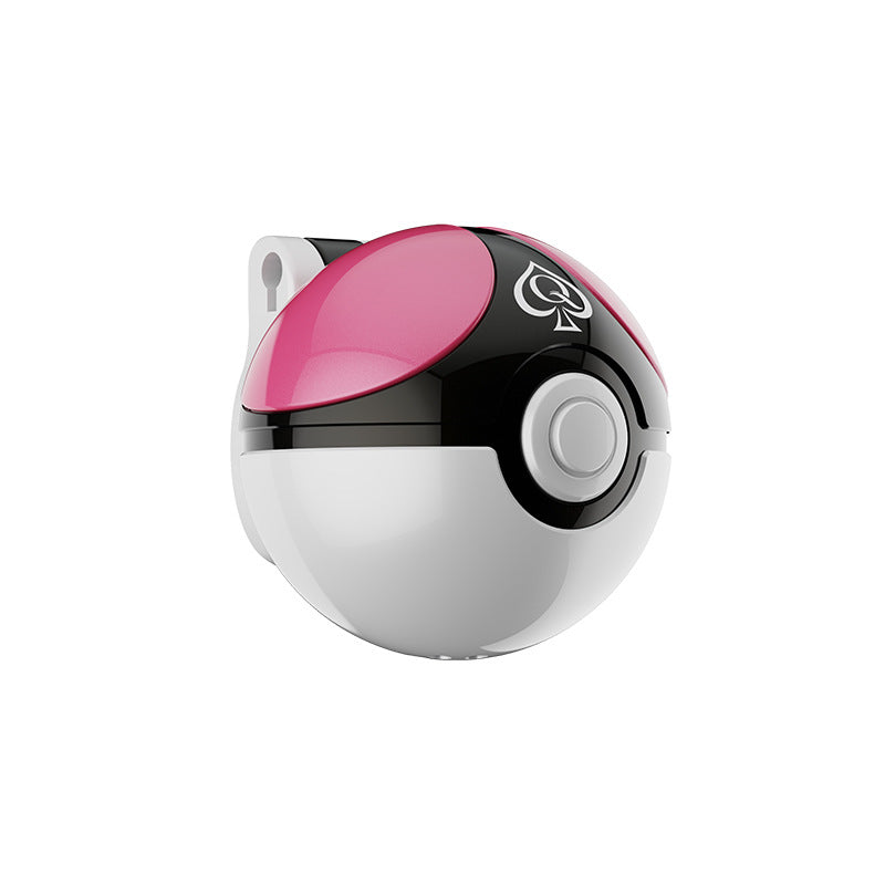 Full-Cover Ball Chastity Cage angled view on white background