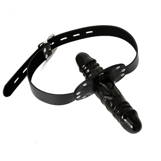 Gag Restraint Black Face Strap On Dildo BDSM product view