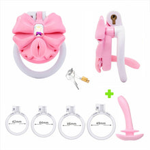 Charger l'image dans la galerie, Gem Bowknot Chastity Cage 5
