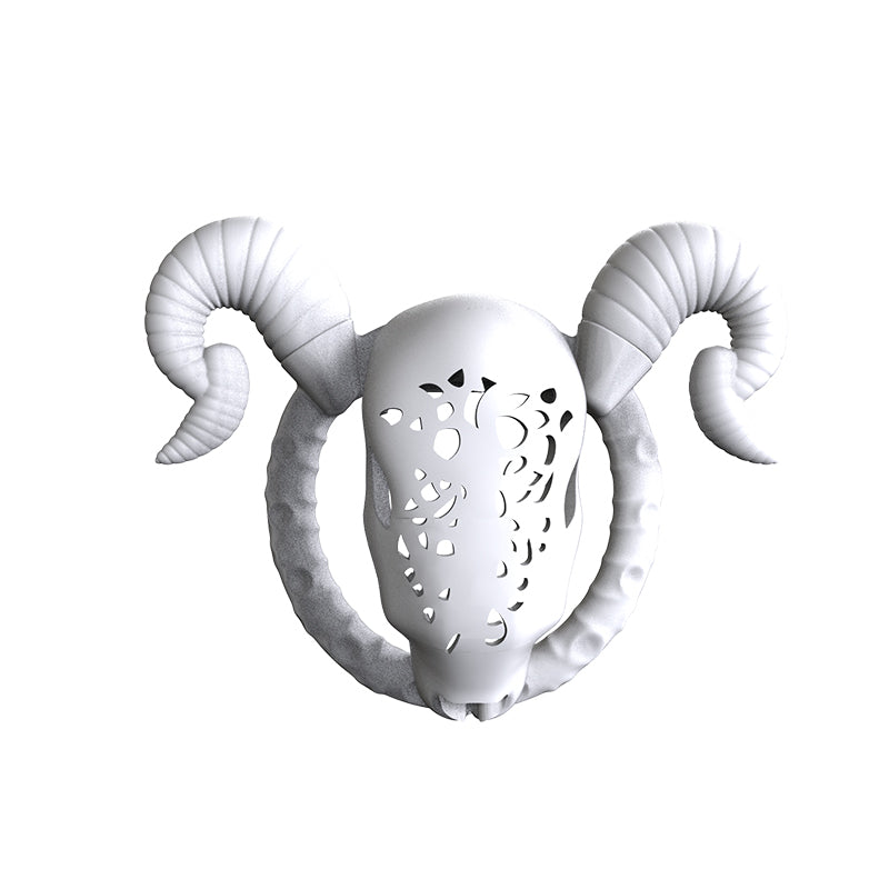 Goat Chastity Cage with Detachable Horns, gallery view 3