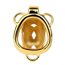 Lade das Bild in den Galerie-Viewer, Golden Short Smooth Stainless Steel Mamba Cage with Belt in alternate gallery view 12
