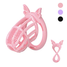 Charger l'image dans la galerie, Honeycomb Invisible Chastity Cage With 4 Silicone Rings
