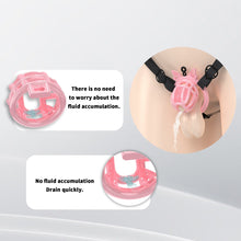 Charger l'image dans la galerie, Honeycomb Invisible Chastity Cage With 4 Silicone Rings 8
