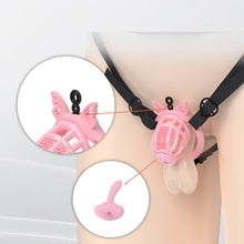 Charger l'image dans la galerie, Honeycomb Invisible Chastity Cage With 4 Silicone Rings 1
