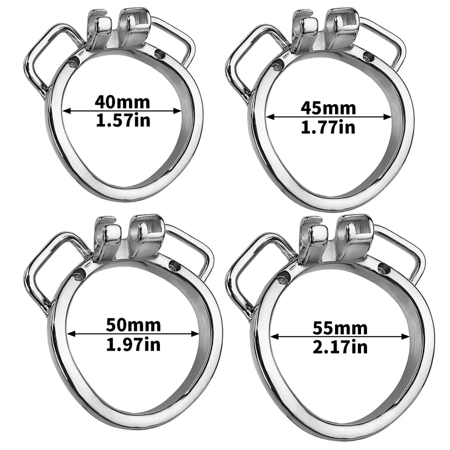 Round Ring Curved Ring with Ears dimensions showing 40mm, 1.57in, 45mm