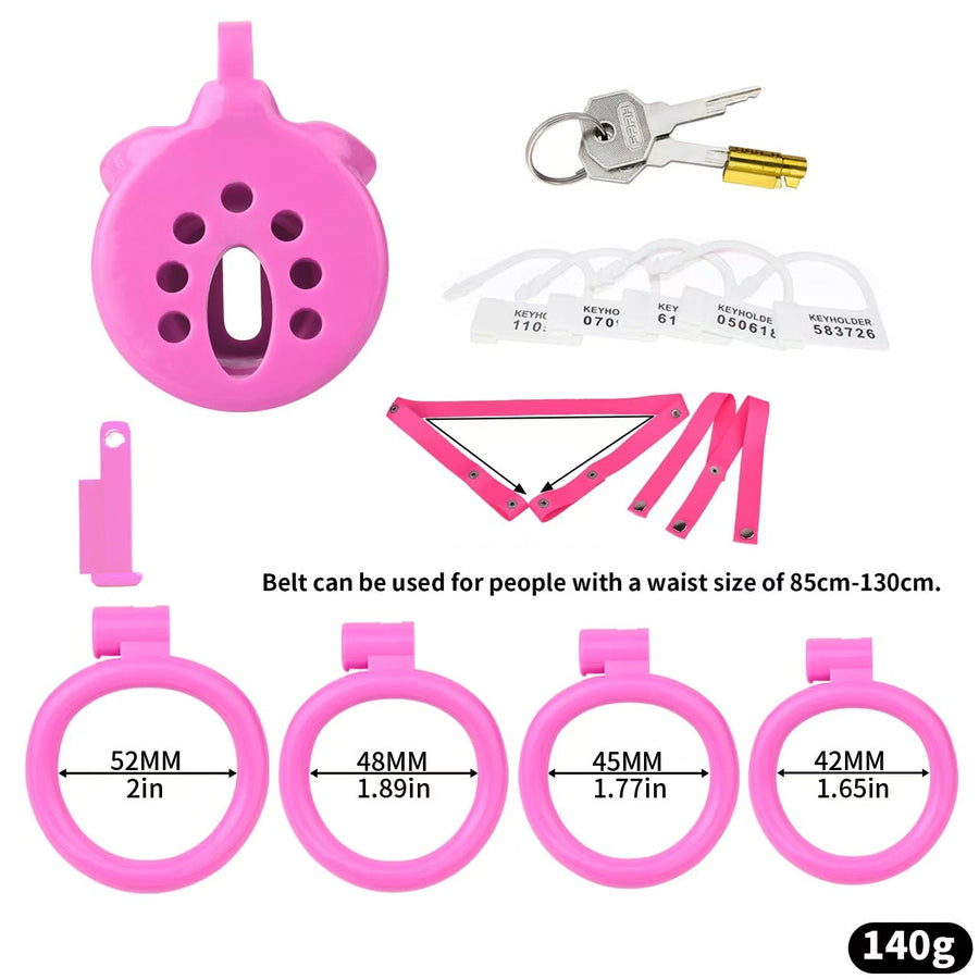 Sissy Lightweight Inverted Chastity Cage, gallery view 14