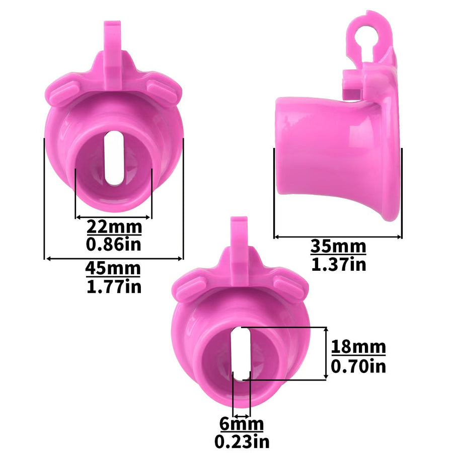 Sissy Lightweight Inverted Chastity Cage, gallery view 13