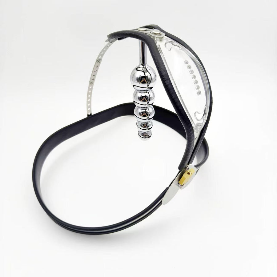 Keeper of Desire - Female Chastity Belt With Transparent Panel - 7