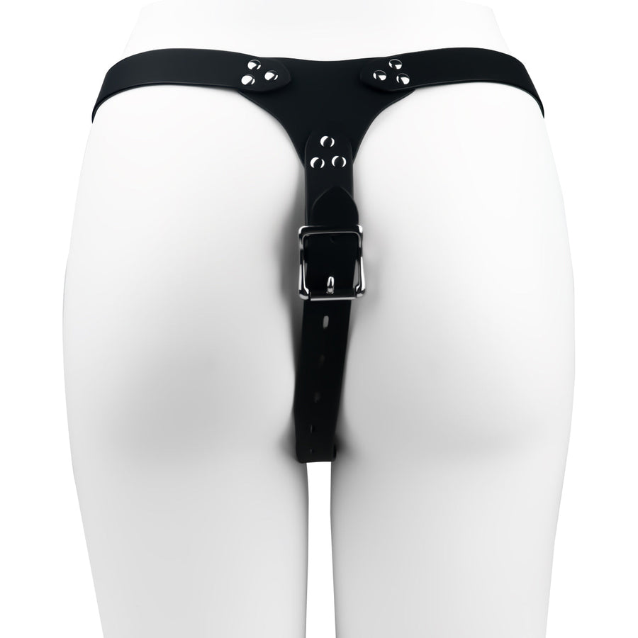 Leather Chastity Auxiliary Strap - 7