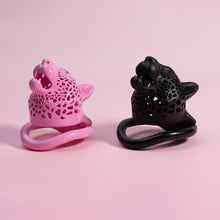Load image into Gallery viewer, Leopard Head Chastity Cage
