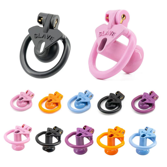 Light Cute Negative SLAVE Chastity Cage product view