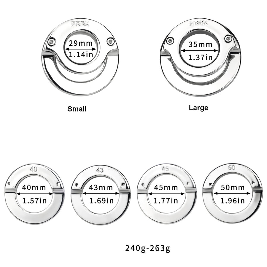 Lockable Stainless Steel Ring 4