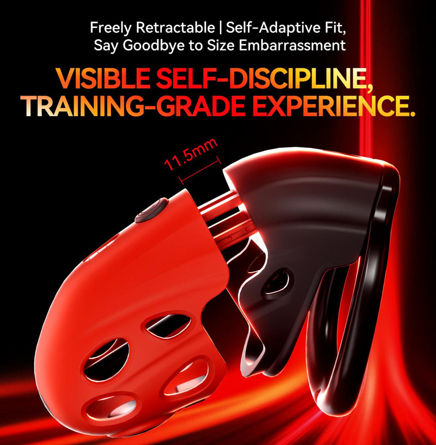 Lockink Electro Vibe Retractable Chastity Cage, gallery view 5