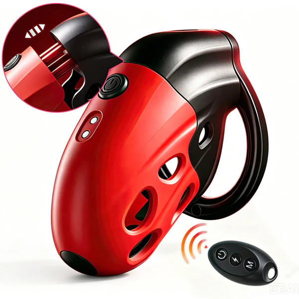 Lockink Electro Vibe Retractable Chastity Cage, gallery view 15