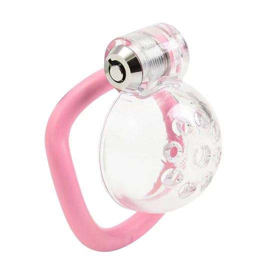 Male Chastity Cage With Clear Cage product view