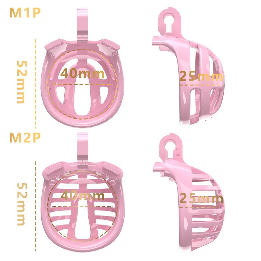 Male Micro Chastity Cage with Urethral Catheter, gallery view 3