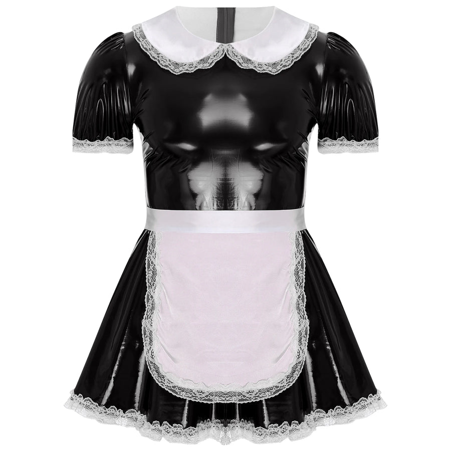 Mens Ruffle Lace Sissy Maid Dress product view