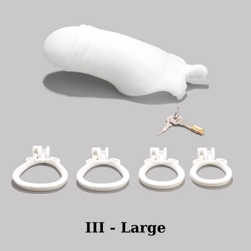 White Chastity Cage, gallery view 12