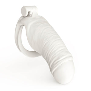 White Chastity Cage