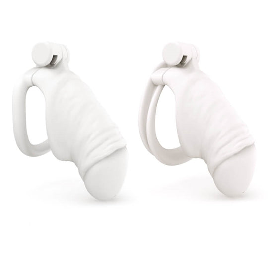 White Chastity Cage product view