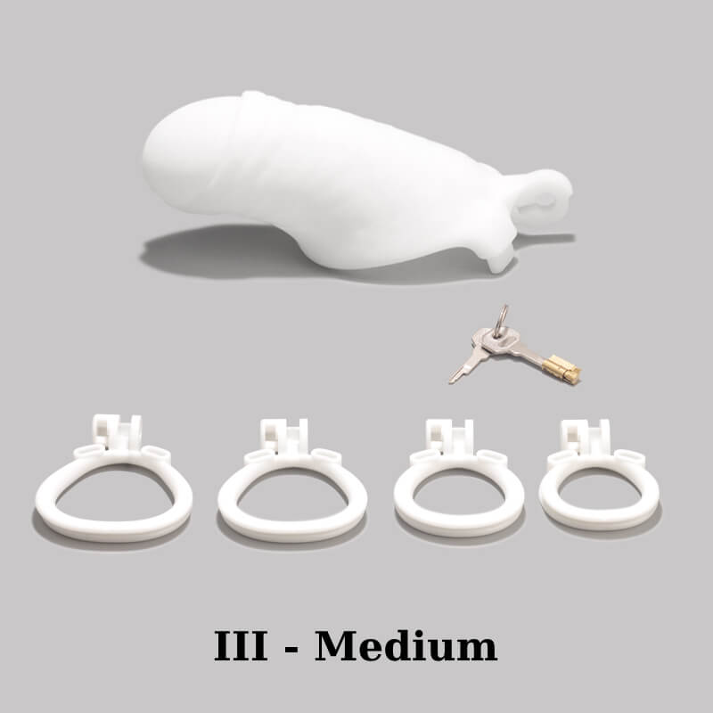 White Chastity Cage, gallery view 11