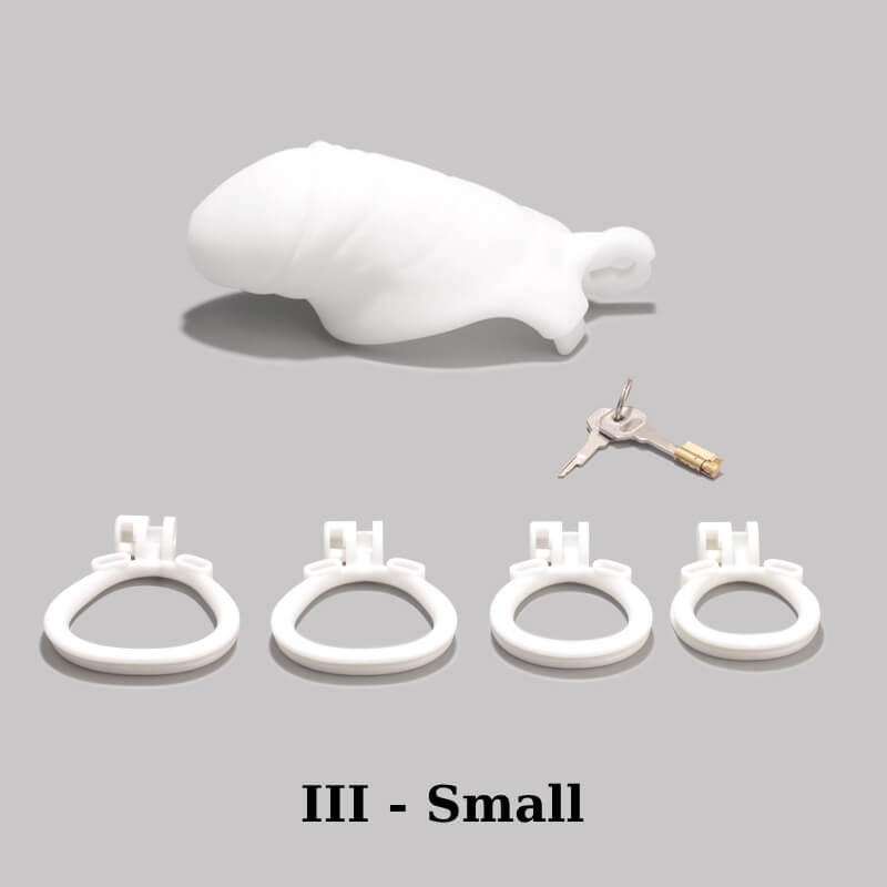 White Chastity Cage, gallery view 10