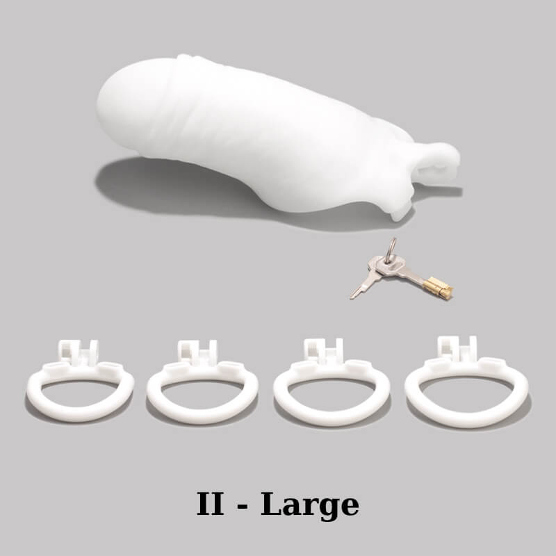White Chastity Cage, gallery view 16