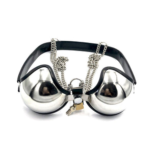 Metal Chastity Bra